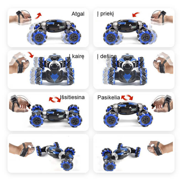 Voiture RC tout-terrain contrôlée par geste de la main Užsisakykite Trendai.lt 7