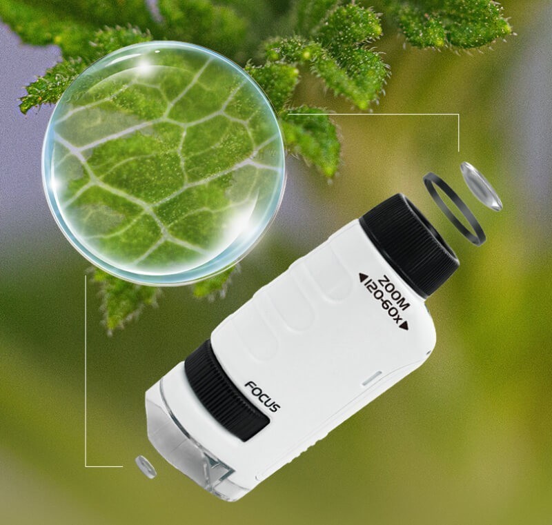 Mini microscope portable innovant pour enfants avec lumière LED Užsisakykite Trendai.lt