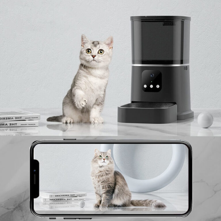 Distributeur automatique de nourriture intelligent pour animaux de compagnie avec Wifi et caméra vidéo Užsisakykite Trendai.lt 6