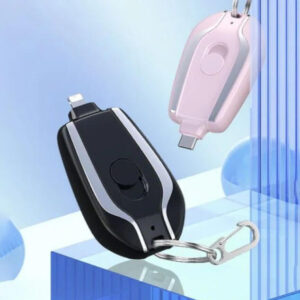 Mini chargeur portable porte-clés Power Bank 1500 mAh iphone/USB-C Užsisakykite Trendai.lt 21