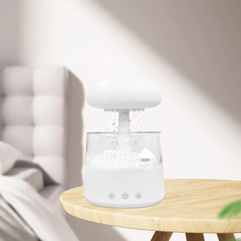 Nuage de champignon d’humidificateur d’air de vaporisateur d’huile essentielle d’effet de pluie Užsisakykite Trendai.lt 5