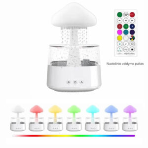 Nuage de champignon d’humidificateur d’air de vaporisateur d’huile essentielle d’effet de pluie Užsisakykite Trendai.lt 19