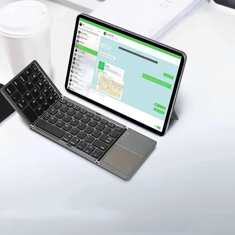 Mini clavier sans fil pliable avec surface tactile Užsisakykite Trendai.lt 6