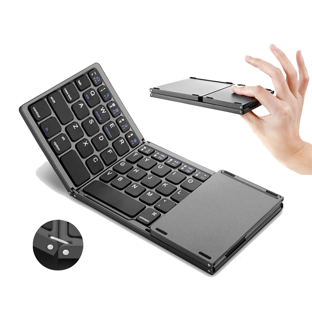 Mini clavier sans fil pliable avec surface tactile Užsisakykite Trendai.lt