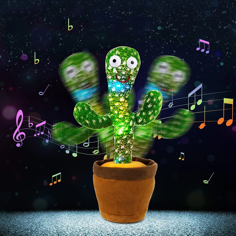 Cactus dansant pour enfant, peluche qui chante et répète des mots Užsisakykite Trendai.lt
