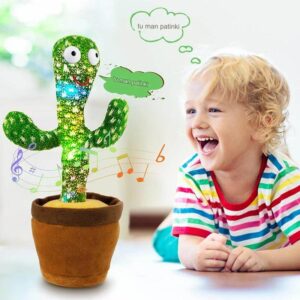 Cactus dansant pour enfant, peluche qui chante et répète des mots Užsisakykite Trendai.lt 11