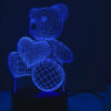 Lampe de nuit avec effet ours 3D et télécommande Užsisakykite Trendai.lt 26