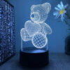 Lampe de nuit avec effet ours 3D et télécommande Užsisakykite Trendai.lt 25