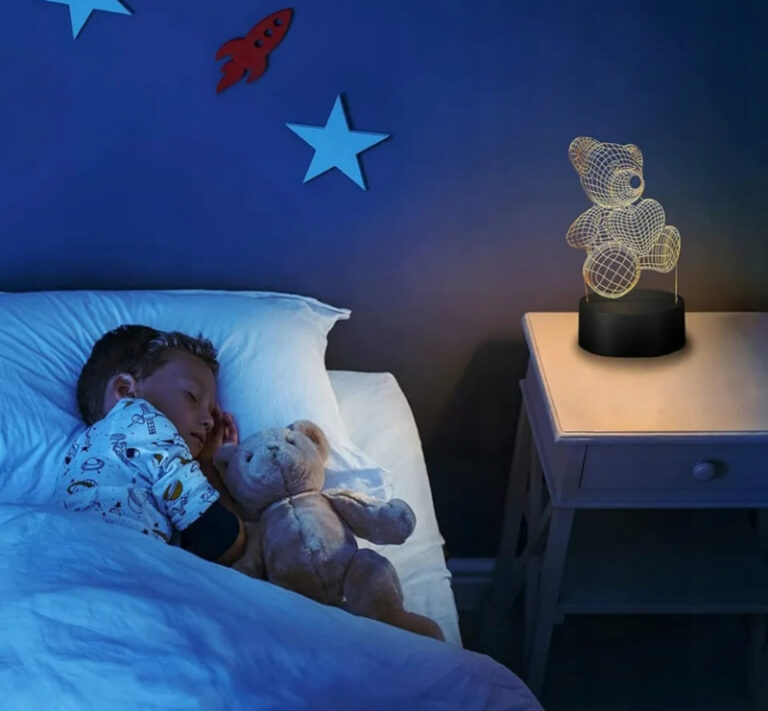 Lampe de nuit avec effet ours 3D et télécommande Užsisakykite Trendai.lt 10