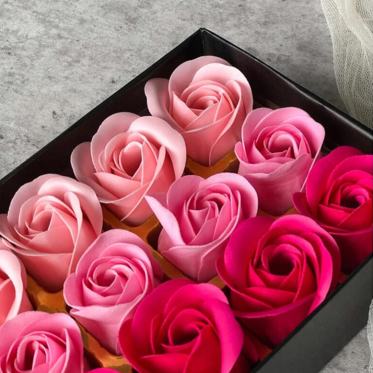 Roses de savon parfumées dans une boîte de luxe 18 pcs. Užsisakykite Trendai.lt 5