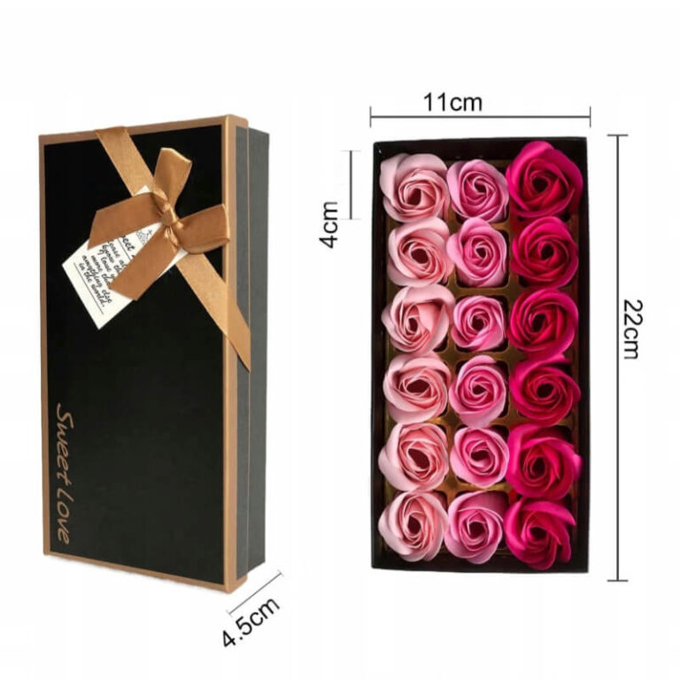 Roses de savon parfumées dans une boîte de luxe 18 pcs. Užsisakykite Trendai.lt 7