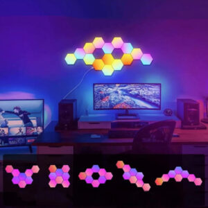 Applique murale LED RGB connectable Smart Hexagon avec contrôle par application Užsisakykite Trendai.lt 14