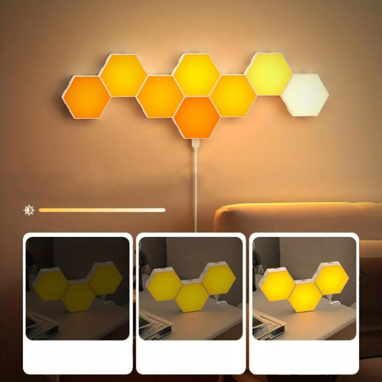 Applique murale LED RGB connectable Smart Hexagon avec contrôle par application Užsisakykite Trendai.lt 10