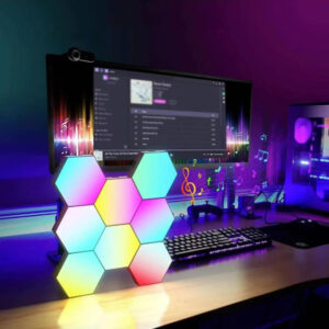 Applique murale LED RGB connectable Smart Hexagon avec contrôle par application Užsisakykite Trendai.lt 15