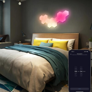 Applique murale LED RGB connectable Smart Hexagon avec contrôle par application Užsisakykite Trendai.lt 17