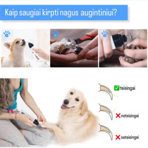 Broyeur à ongles électrique rechargeable pour animaux de compagnie Užsisakykite Trendai.lt 11