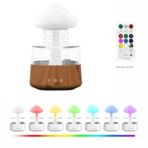 Nuage de champignon d’humidificateur d’air de vaporisateur d’huile essentielle d’effet de pluie Užsisakykite Trendai.lt 23